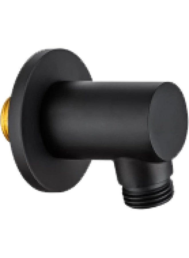 Hidden round elbow (fitting) – black - Image 2